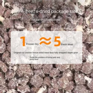 Fresh meat grain-free staple food freeze-dried snowflake cat food kitten into cat snowflake food - Image 4