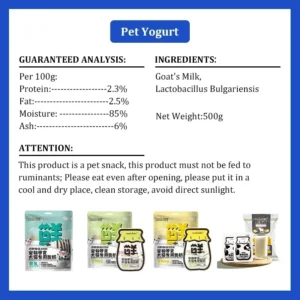 Pet Dog Snacks Food Yoghurt Goat Milk Dietary Fibre Colostrum Kittens Nutritional Health Enhance Immunity Foods Pet Dog Snacks - Image 4