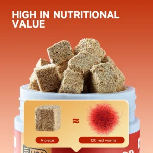 High Protein Fish Food Natural Frozen Dried Bloodworms Fish Food Freeze-dried Brine Shrimp Chunks - Image 4